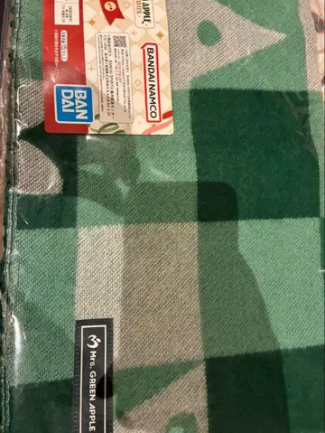 BANDAI 미니 타월 그린 애플