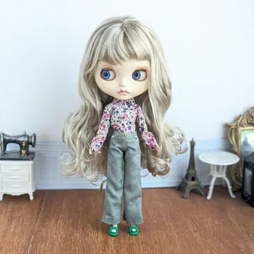 1522 단품 청바지 라이트 블루 와이드 데님 팬츠 브라이스 의류