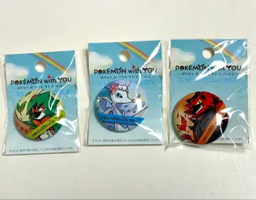 포켓몬 위드 유 캔뱃지 3개 세트 알로라 삼인방