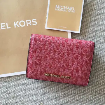 새상품 MICHEAL KORS 마이클코어스 지갑 시그니처 핑크