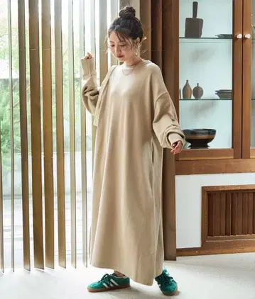 프릭스스토어 한정판 플레어 맥시 컬러 니트 원피스