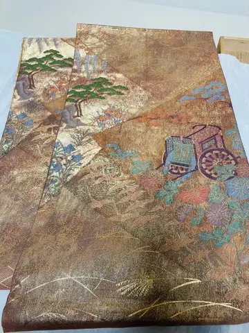 사가니시키 후쿠로 오비 새상품급