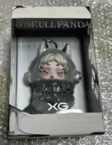 SKULL PANDA XG 콜라보 봉제 인형 펜던트 일본 한정판