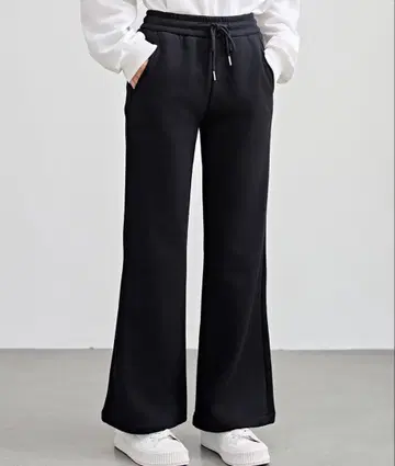 하이웨스트 따뜻한 플레어 이지 팬츠 속기모 Lace Ladies