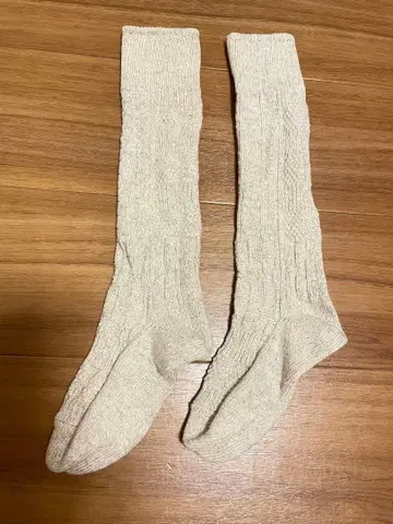 새상품 프리스틴 야크 케이블 삭스