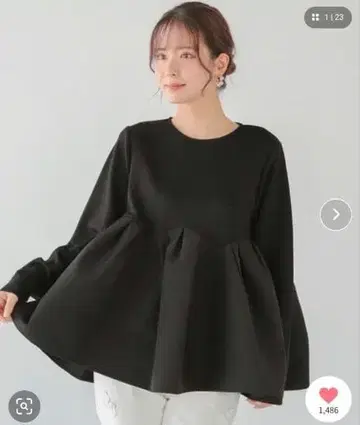 fit more 볼륨 턱 페플럼 상의