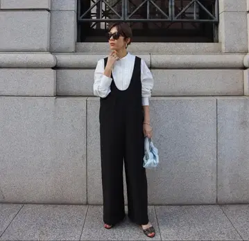 [ 새상품급 ] 마차트 MACHATT U넥 살로펫 올인원 블랙