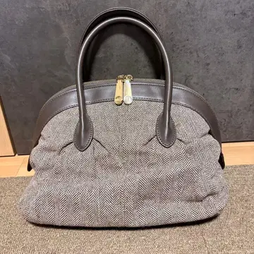 DIANA 헤링본 브라운 핸드백 가을/겨울 라메