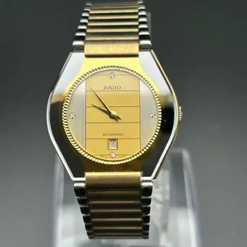 새상품급 RADO 데이트 여성용 자동 와인딩 작동 안 됨 장식석 포함
