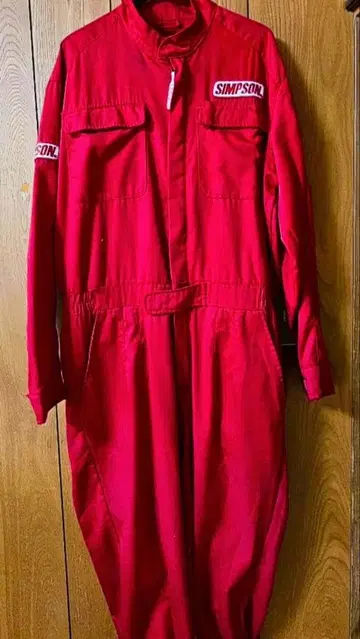 SIMSON 레드 오버롤 L 사이즈