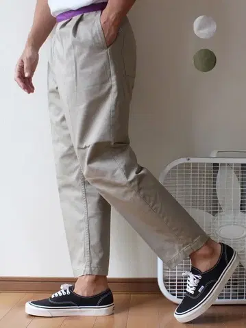 새상품 프리 레이지 투 턱 벨크로 팬츠 일본제