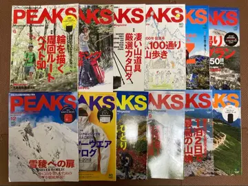 PEAKS 피크스 잡지 2018년 세트