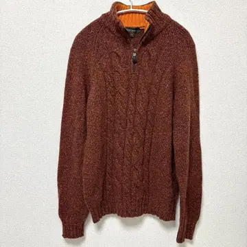 헨리코튼 니트 스웨터 하이넥 울 100% 이탈리아제