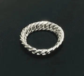 실버 925 각인 순은 보증 키헤이 6면 더블 반지 키헤이 반지