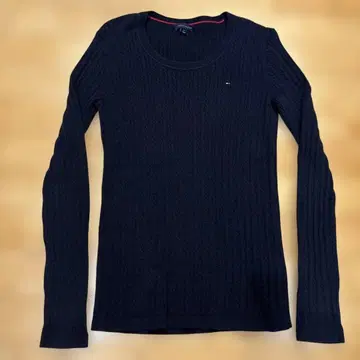 TOMMY HILFIGER U넥 스웨터 네이비 컬러 네이비