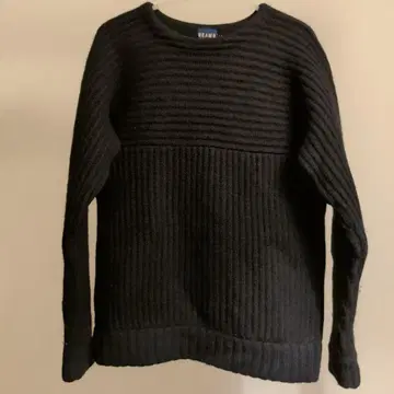 BEAMS 니트 래글런 스웨터 M 블랙