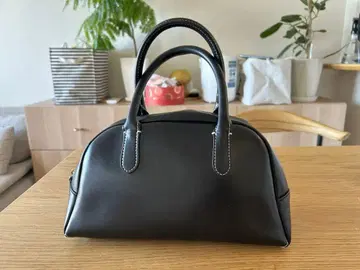 무지 보스턴 백 가죽