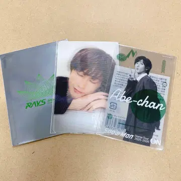 아베 료헤이 클리어 스티커 치라미 카드 티켓풍 카드 각 1장