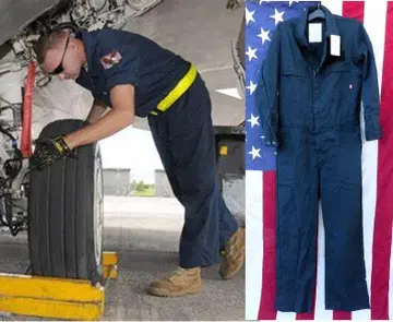 미군 실물 NAVY 유틸리티 커버올 40R FR 난연 작업복 157