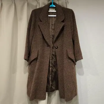 HANAEMORI 브라운 롱 코트