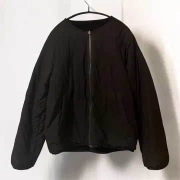 Te chichi 블랙 리버서블 보아 퀼팅 블루종