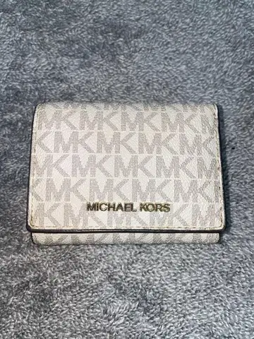 [컨디션 최상] MICHAEL KORS 3단 폴더형 지갑 화이트