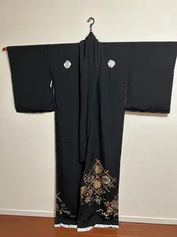 [ 미재단 ] 블랙 전통 예복 기모노 소주 자수 중국 자수