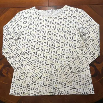 로고 프린트 긴팔 T셔츠 M