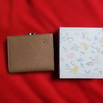 [ 미사용 새상품 ] 황궁 지갑 이단 접이식 가마구치 모카