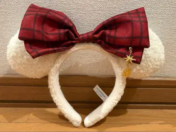 크리스마스 디즈니 2025 릴린린 머리띠 빨간색