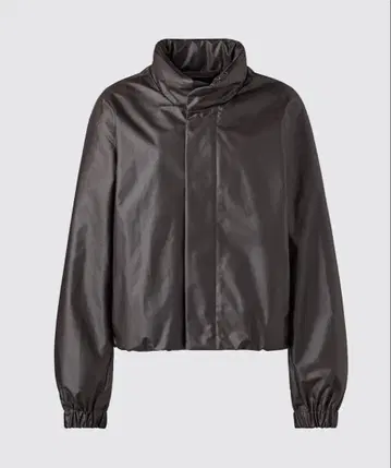 UNIQLO U 코팅 숏 블루종 다크 브라운