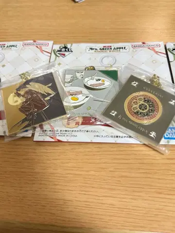 제일복권 Mrs. GREEN APPLE F상 메탈 참 3개 세트