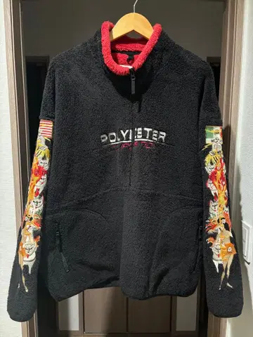 doublet 폴리에스테르 하프 지퍼 플리스 자켓