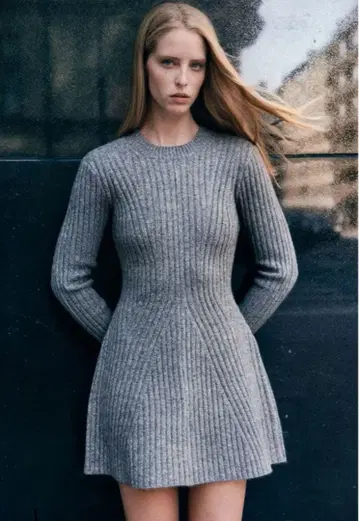 H&M 리브 니트 원피스 L