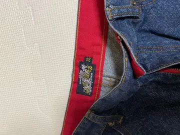 자수 인디고 데님 팬츠 31