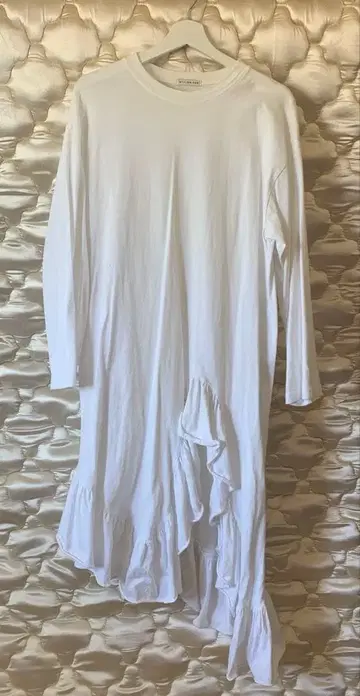 STYLEMIXER 화이트 프릴 롱 원피스