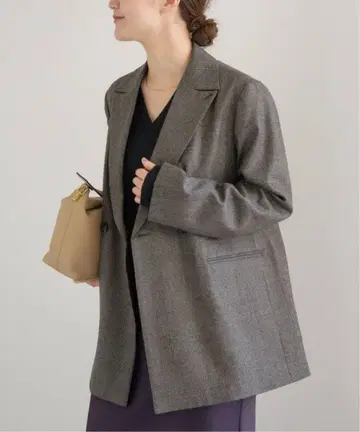 이에나 이번 시즌 완판 글렌체크 자켓