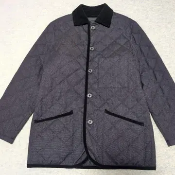 매킨토시 철학 퀼팅 코트 울 코듀로이 옷깃 40