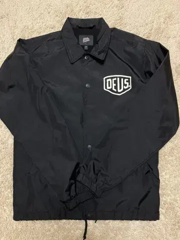 DEUS 블랙 나일론 자켓 XS