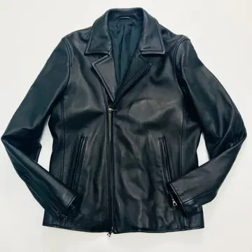 [ 레어 사이즈 ] 빔즈 더블 라이더 자켓 램 가죽 블랙