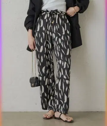 Loungedress odore/오도르 페인트 패턴 이지 팬츠