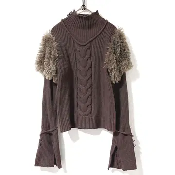 pomiii 포미 퍼 도킹 니트