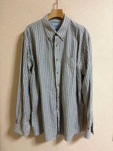 L.L.Bean 트림 핏 스트라이프 셔츠 L 사이즈