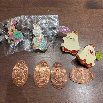 미니 마우스 데이지 덕 핀 배지 세트