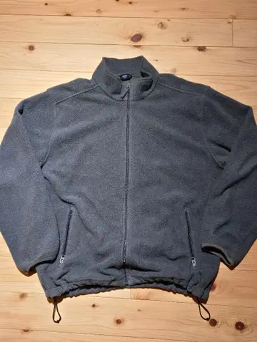 LANDS'END 란즈엔드 풀 집업 플리스 XL 그레이 멕시코제