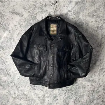 빈티지 가죽 자켓 플라이트 자켓 블루종 천연 가죽 블랙 구제 의류