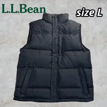 [ 새상품급 ] L.L.Bean 다운 베스트 나일론 블랙 L 엘엘빈