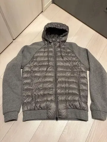 헬레노 니트 다운 후드티 그레이 48