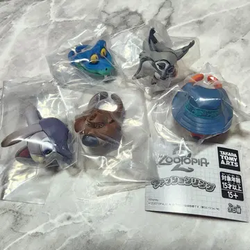 주토피아 2 패션 반지 전 5종 컴프 세트