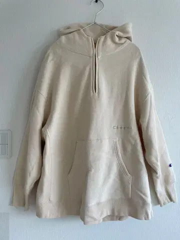 Champion 챔피온 속기모 오버 사이즈 후드티 리버스 위브